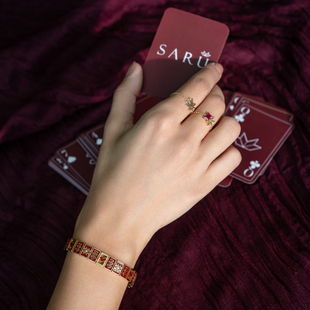 Saru Charm Bracelet - Cherry