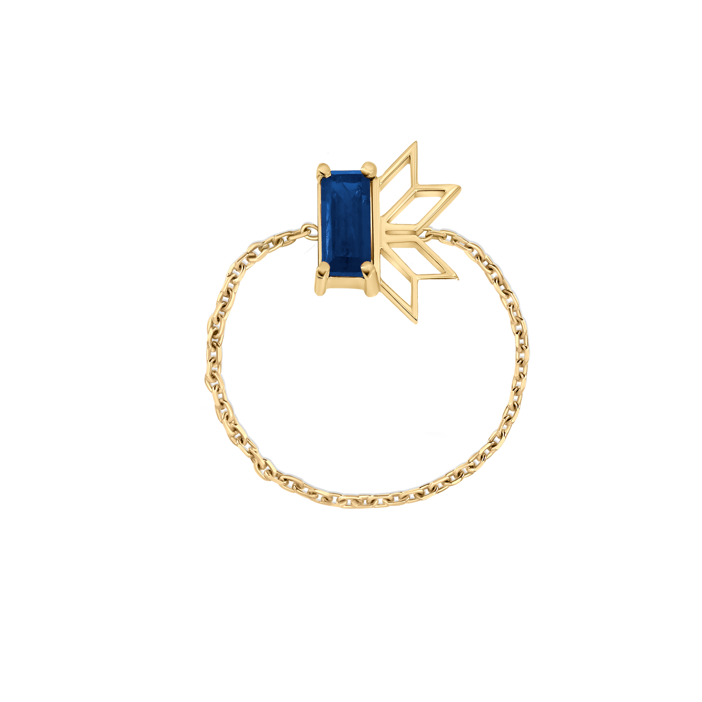 Saru Sapphire Chain Ring