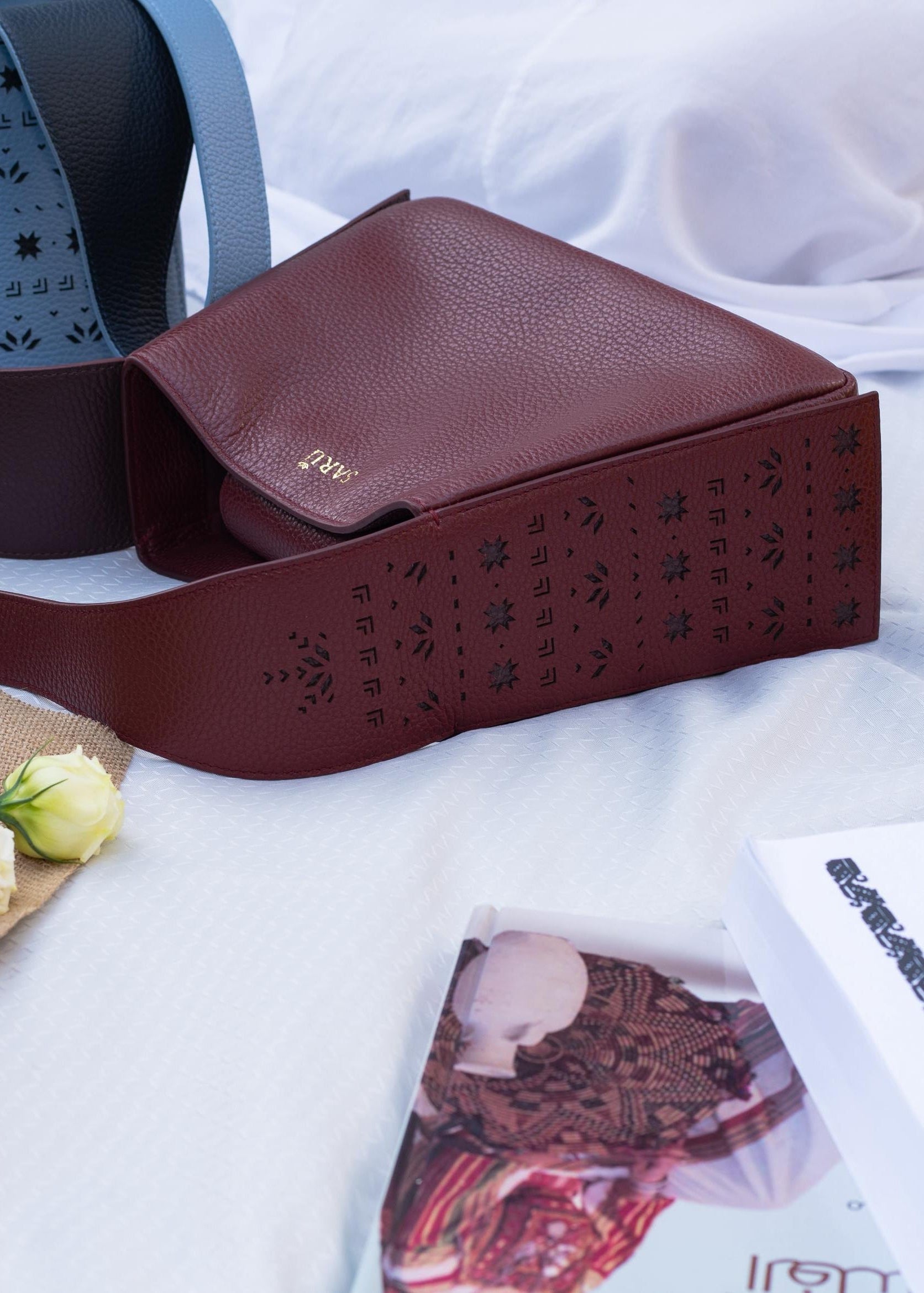 Saru Mini Tote in Burgundy