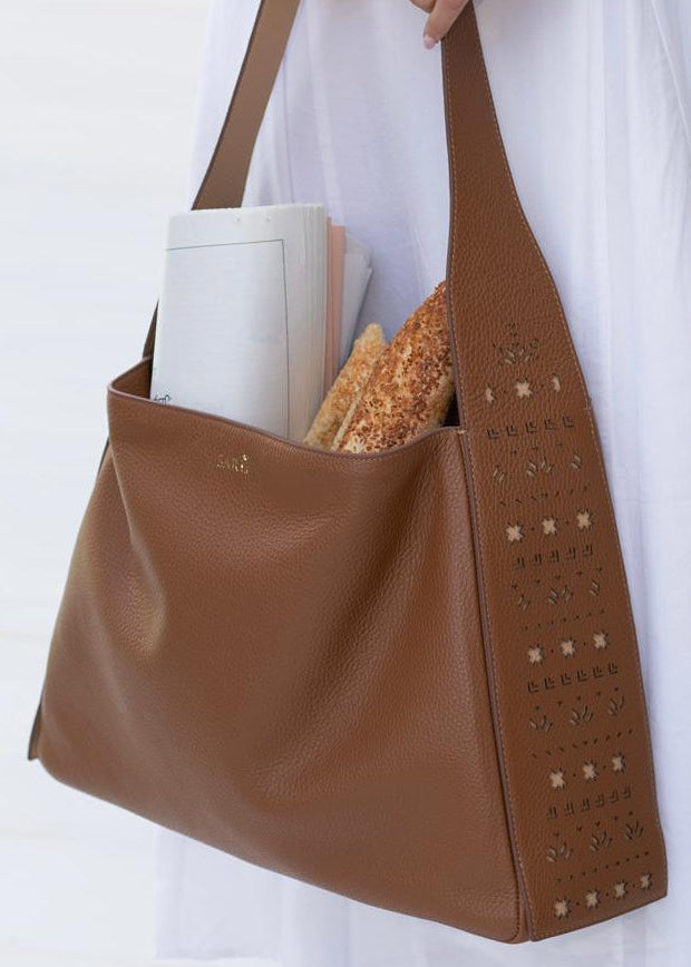 Saru Tote Bag in Honey Brown