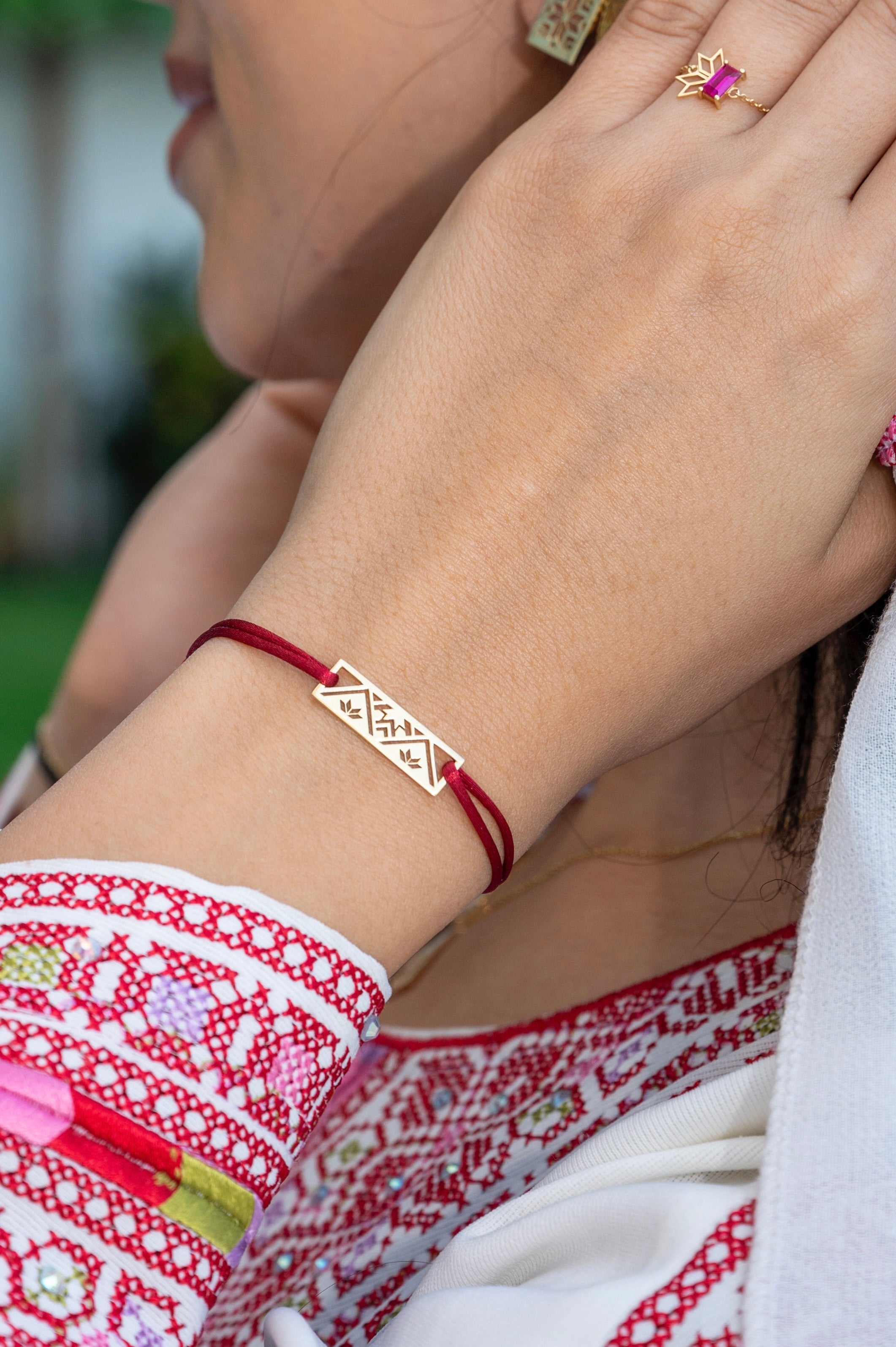 Tatreez Rope Bracelet