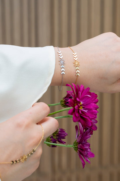Thalj Bracelet in white gold