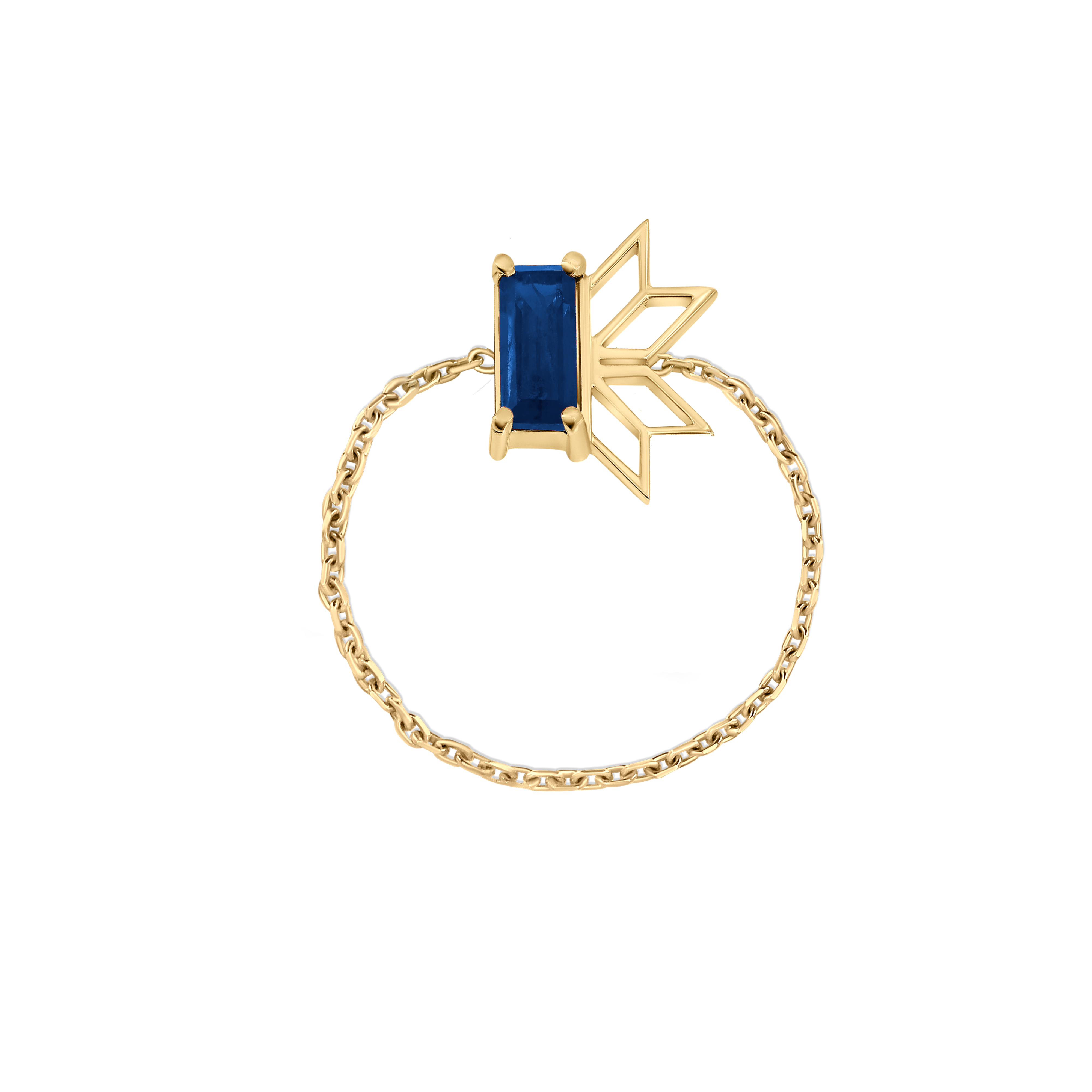 Saru Sapphire Chain Ring