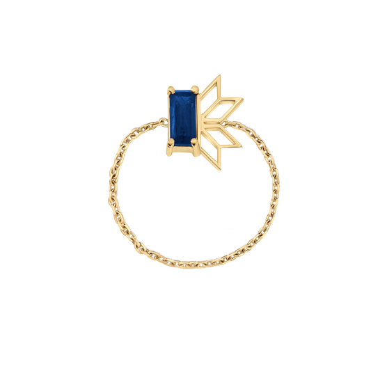 Saru Sapphire Chain Ring