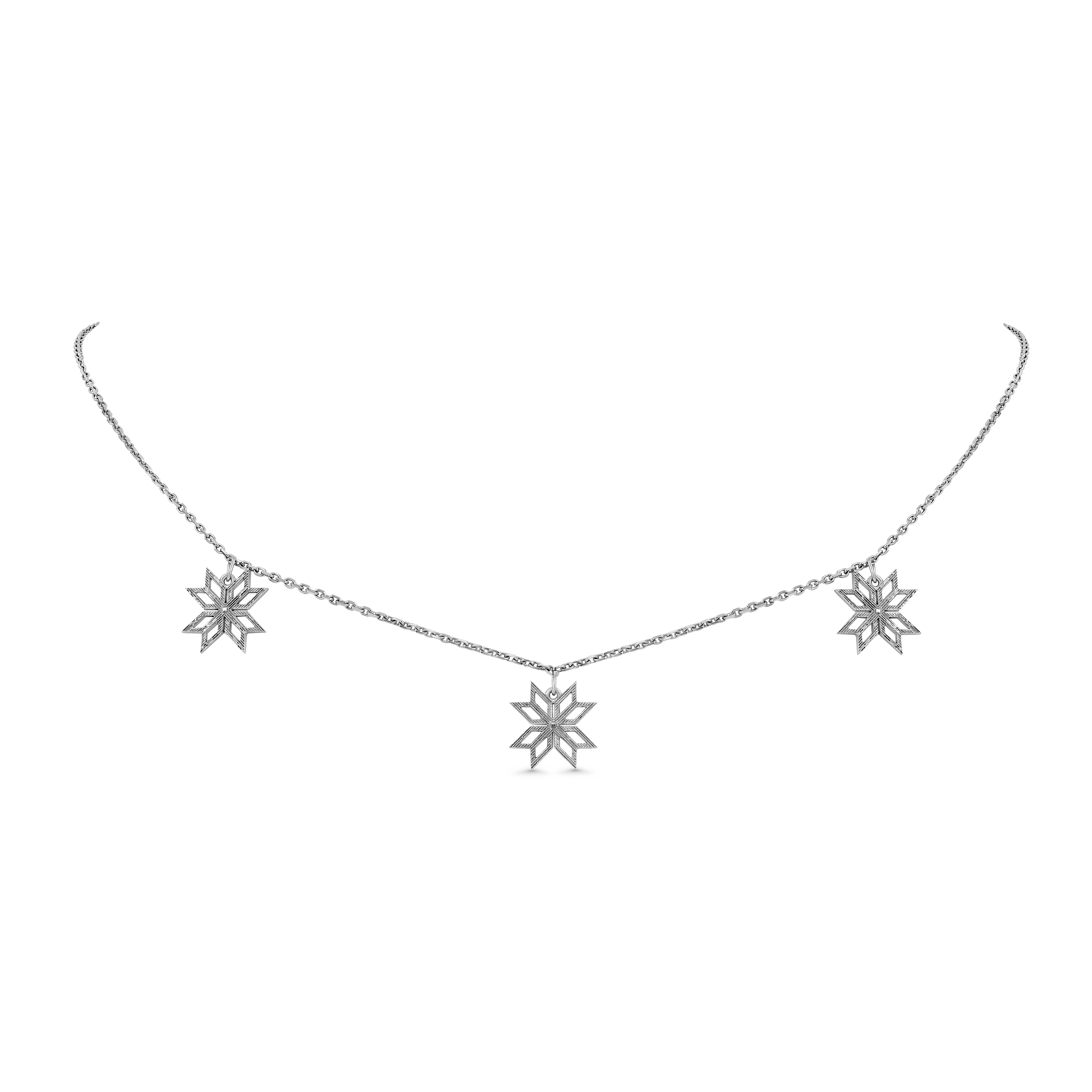 Thalj choker in white gold
