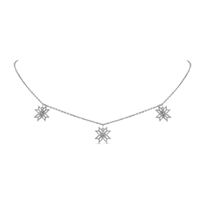 Thalj choker in white gold