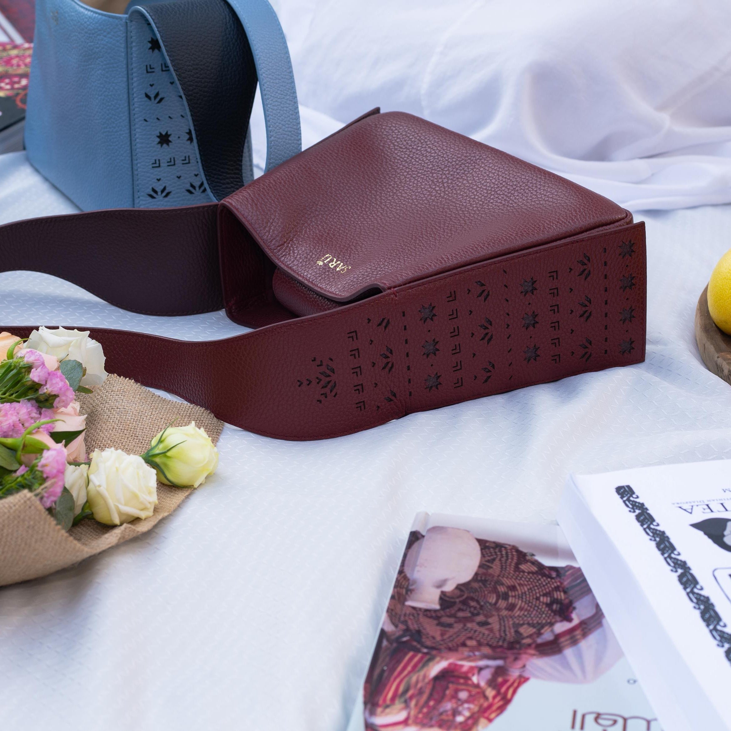 Saru Mini Tote in Burgundy