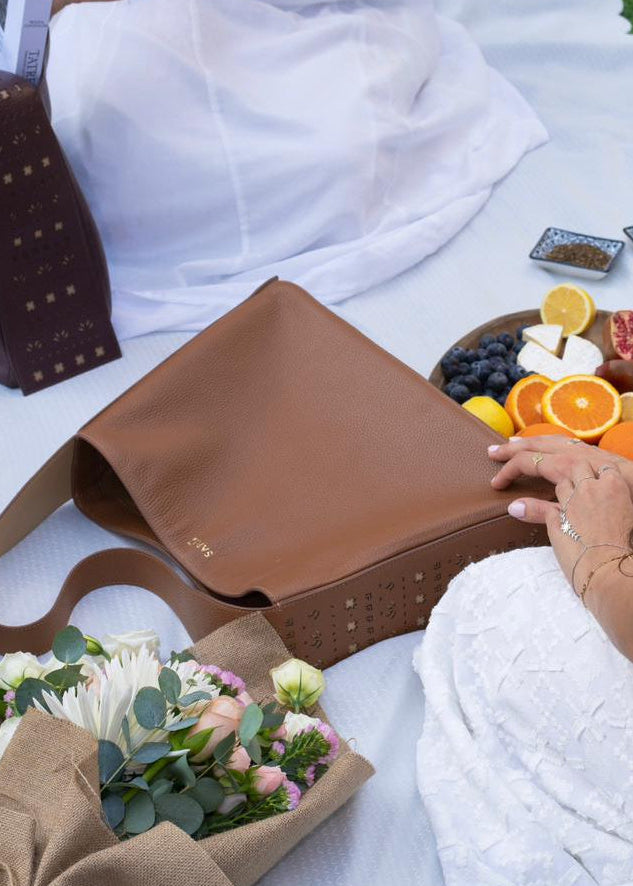 Saru Tote Bag in Honey Brown