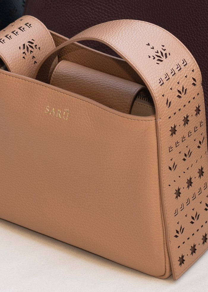 Saru Mini Tote in Camel