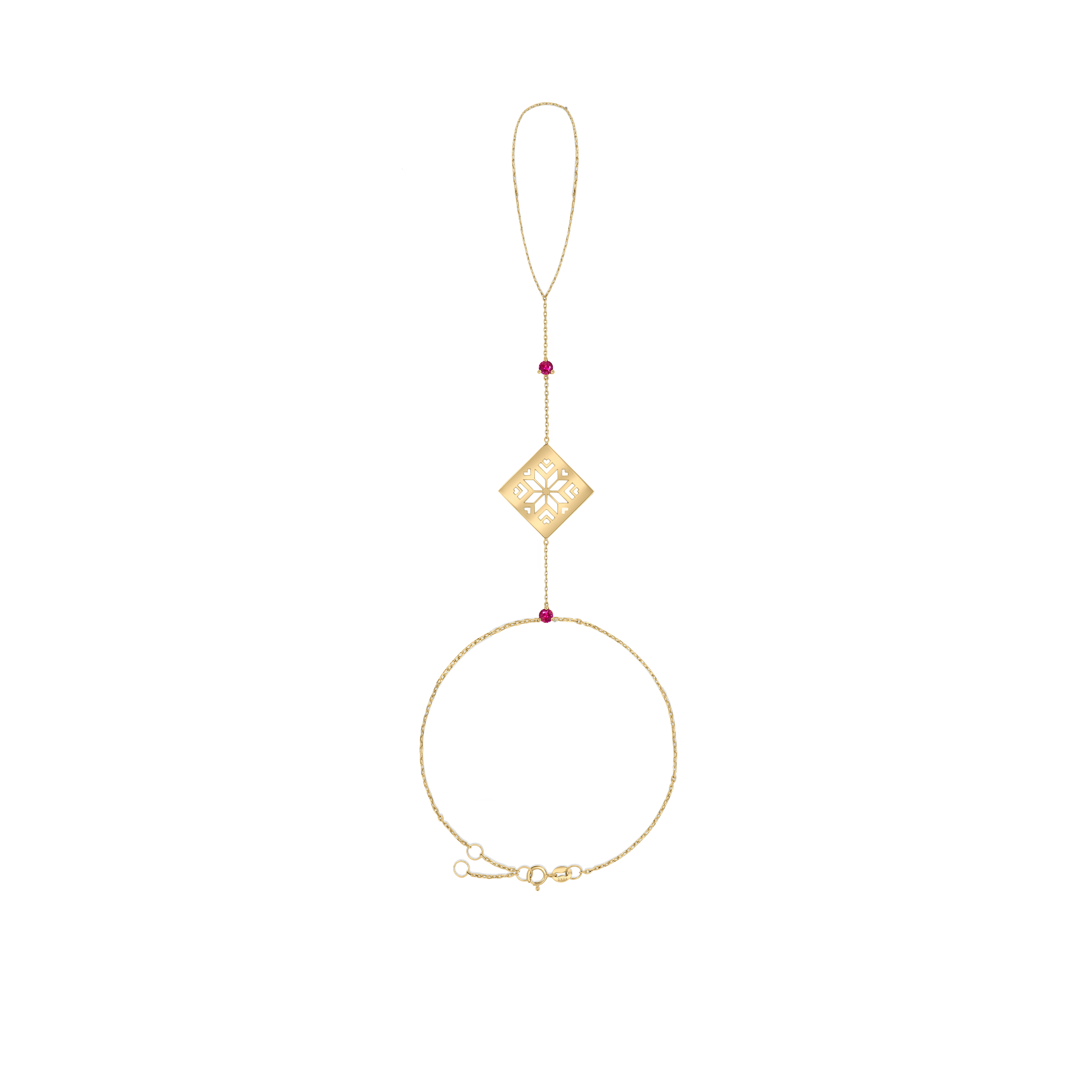 Saru Ruby Hand Chain