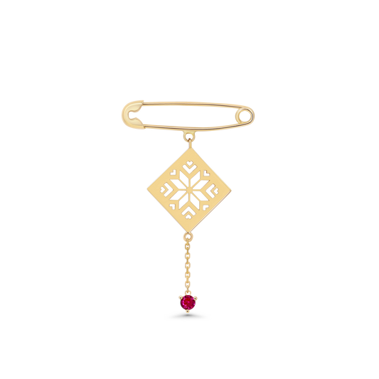 Saru Ruby Baby Pin