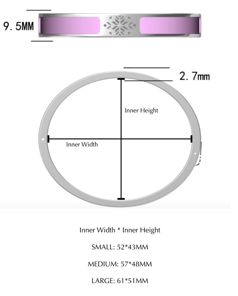 Saru Enamel bracelet - Rose Taupe