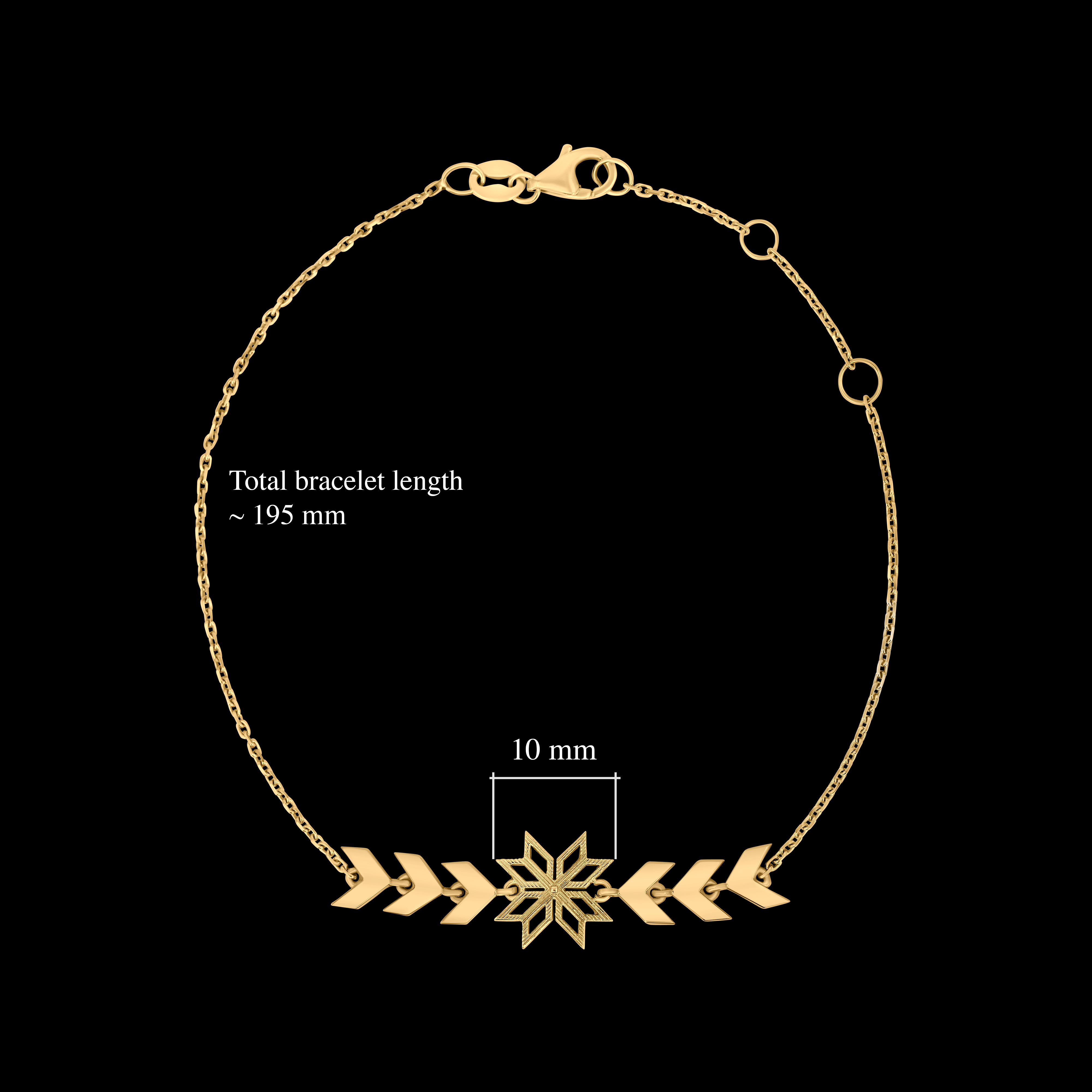 Thalj Bracelet in yellow gold
