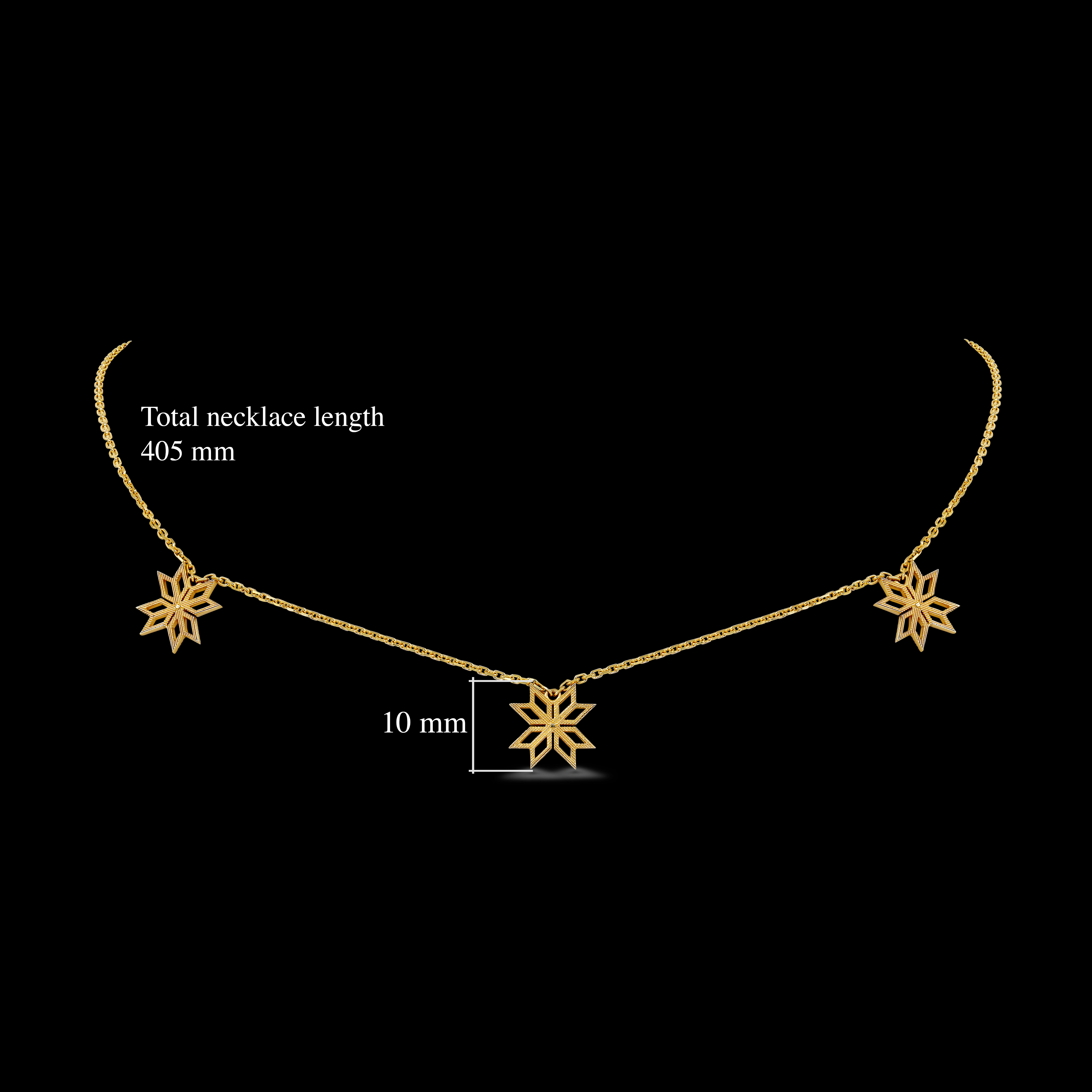 Thalj choker in yellow gold