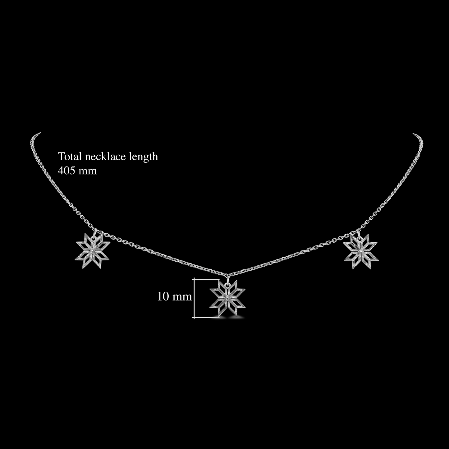Thalj choker in white gold