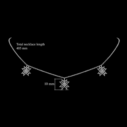 Thalj choker in white gold