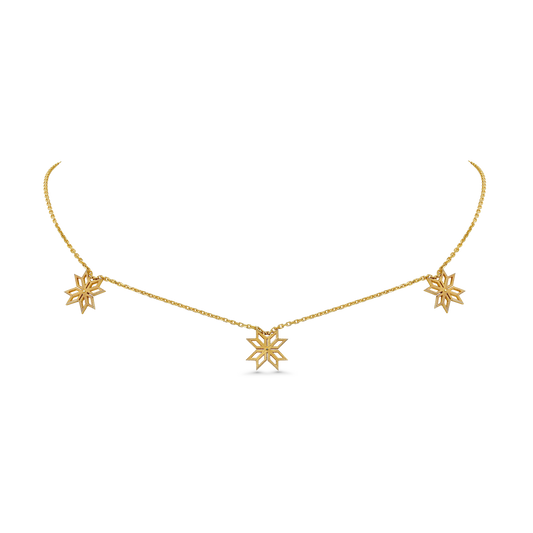 Thalj choker in yellow gold